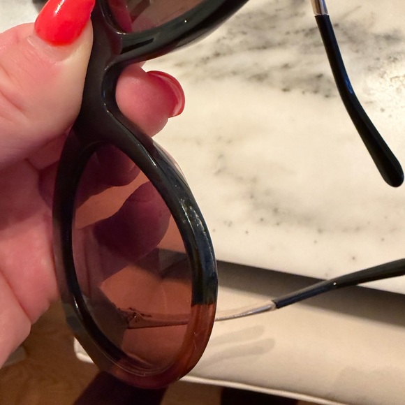 Salvatore Ferragamo Dark Textured Sunglasses Case